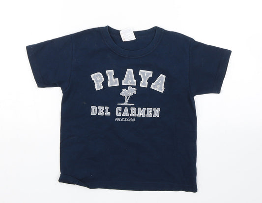 Yazbek Boys Blue   Basic T-Shirt Size 5 Years