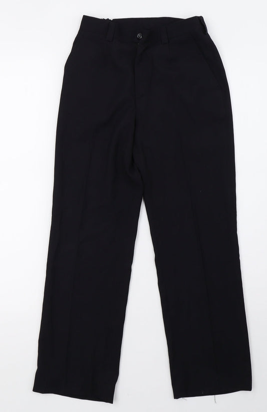 Preworn Boys Black   Sweatpants Trousers Size S - school wear
