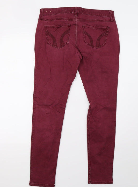Hollister Womens Purple  Denim Skinny Jeans Size 8 L28 in