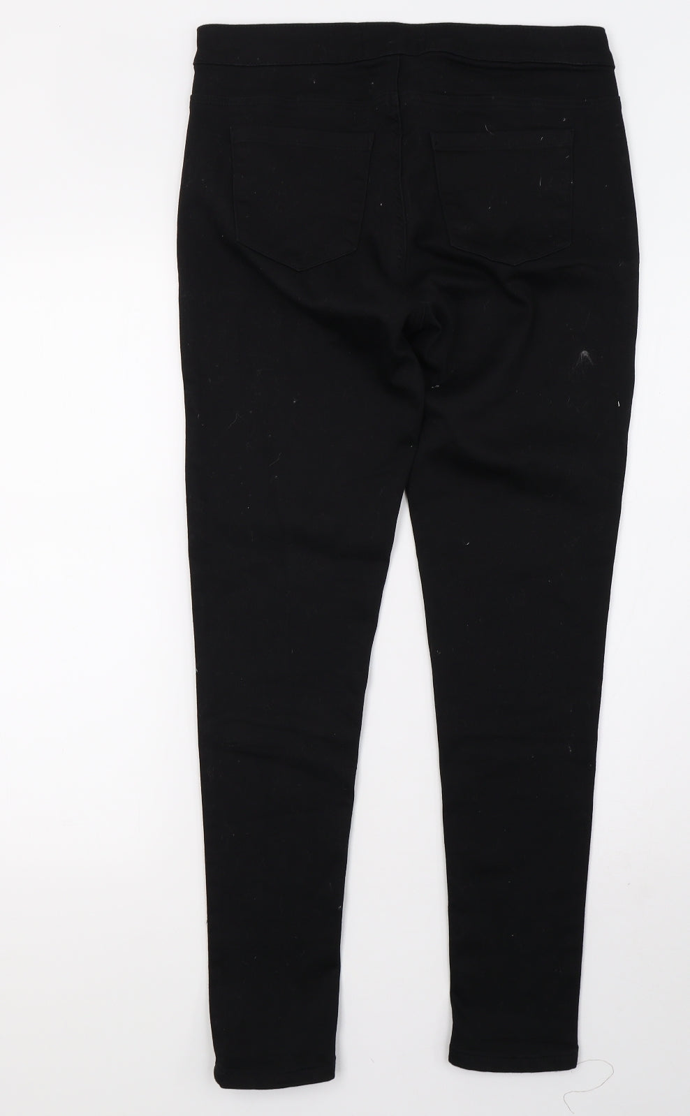 Preworn Womens Black  Denim Skinny Jeans Size 10 L30 in