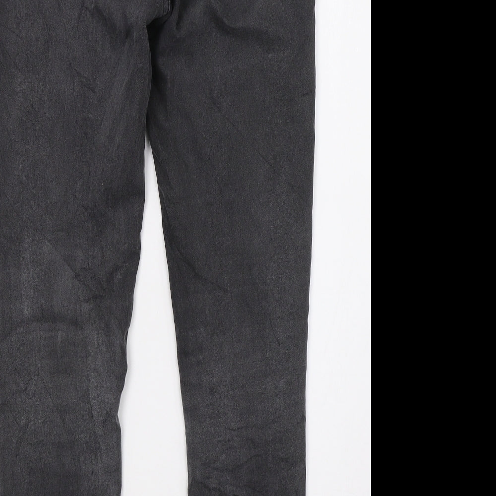 Preworn Womens Grey  Denim Skinny Jeans Size 10 L30 in