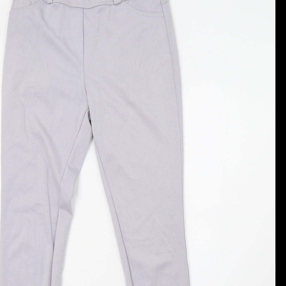 Preworn Womens Purple   Sweatpants Trousers Size 10 L32 in