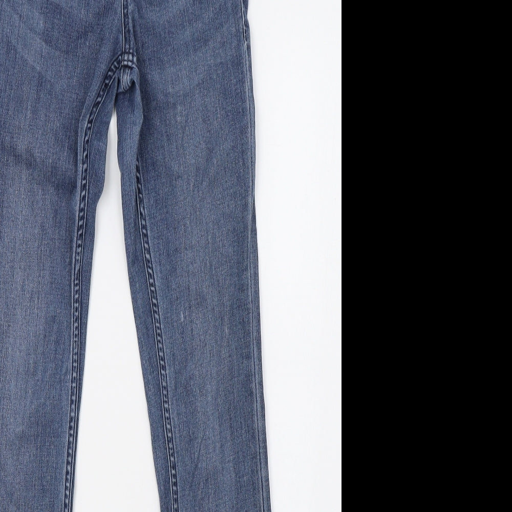 H&M Womens Blue  Denim Skinny Jeans Size 8 L30 in