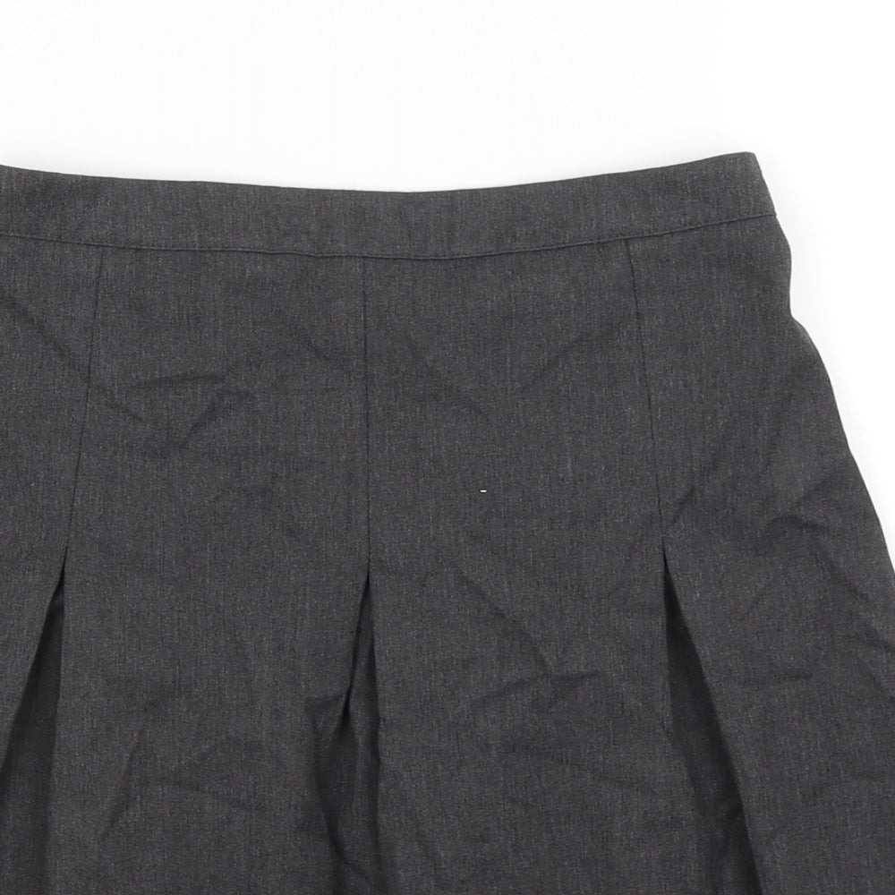 George Girls Grey   Pleated Skirt Size 10-11 Years
