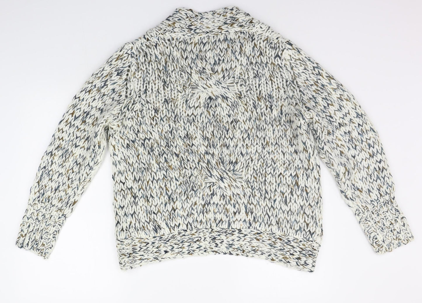 Nina Murati Womens White   Cardigan Jumper Size L
