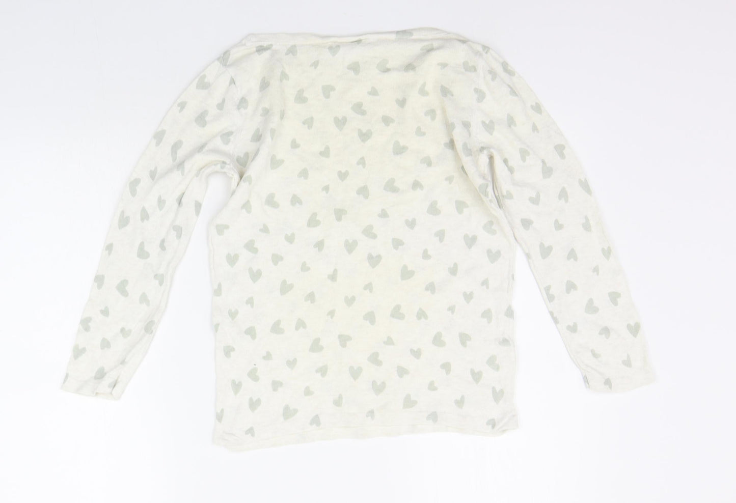 NEXT Womens White Geometric  Pullover Jumper Size 10