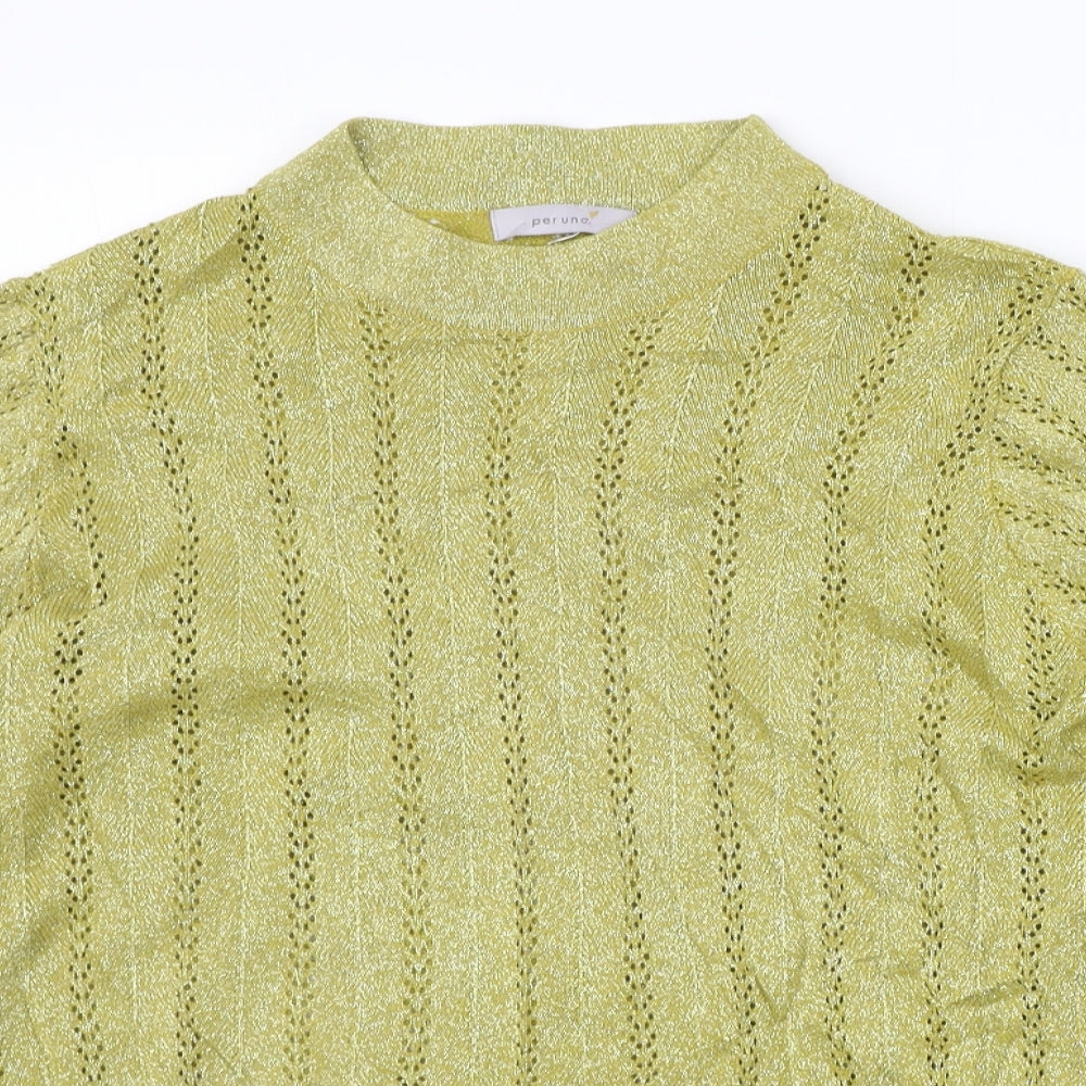 Marks and Spencer Womens Yellow   Pullover Jumper Size 16