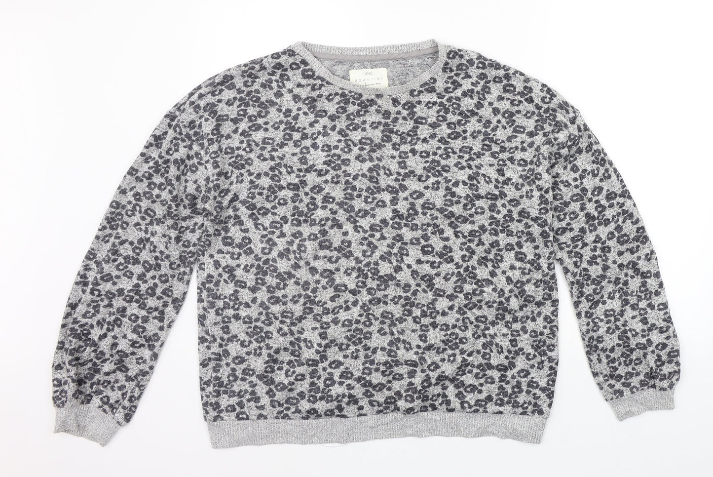 NEXT Womens Grey Animal Print  Pullover Jumper Size M
