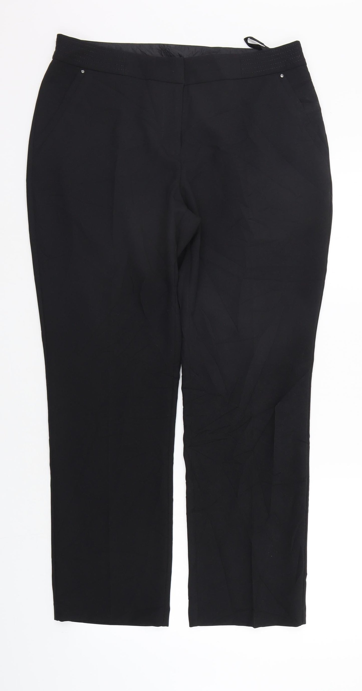 M&Co Womens Black   Sweatpants Trousers Size 12 L28 in