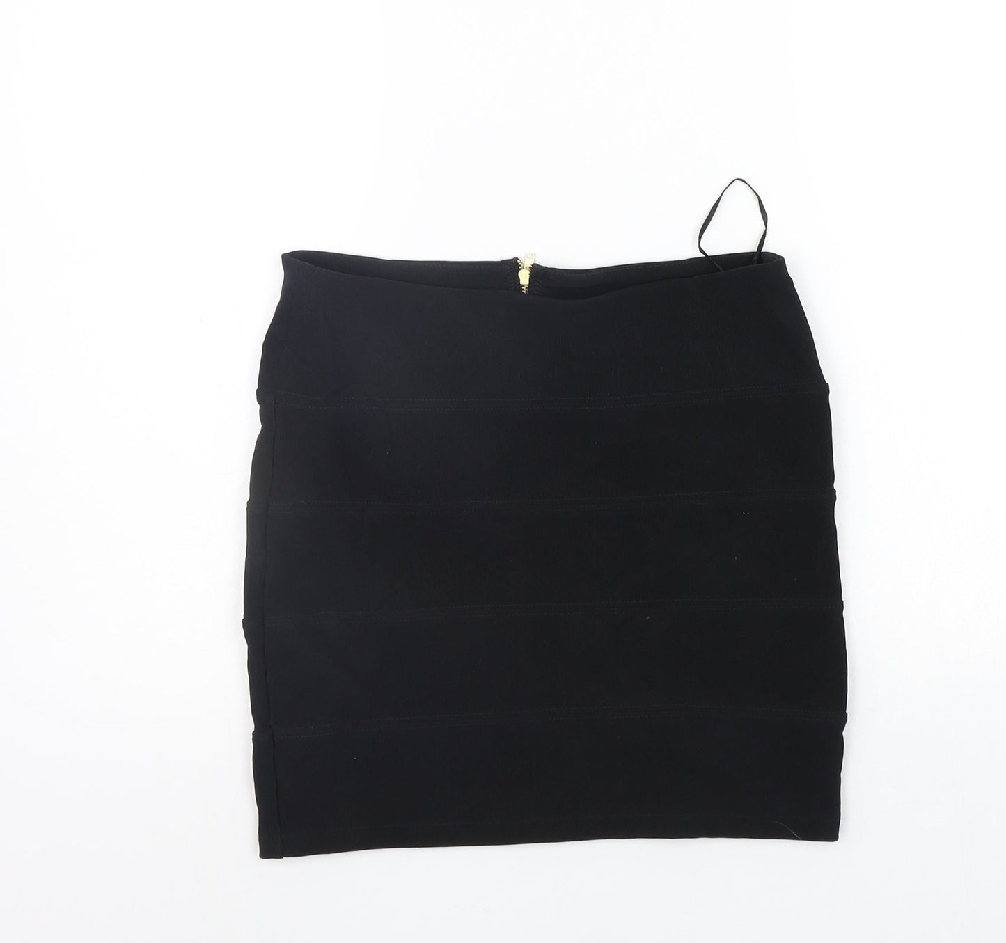 Topshop Womens Black   A-Line Skirt Size 10