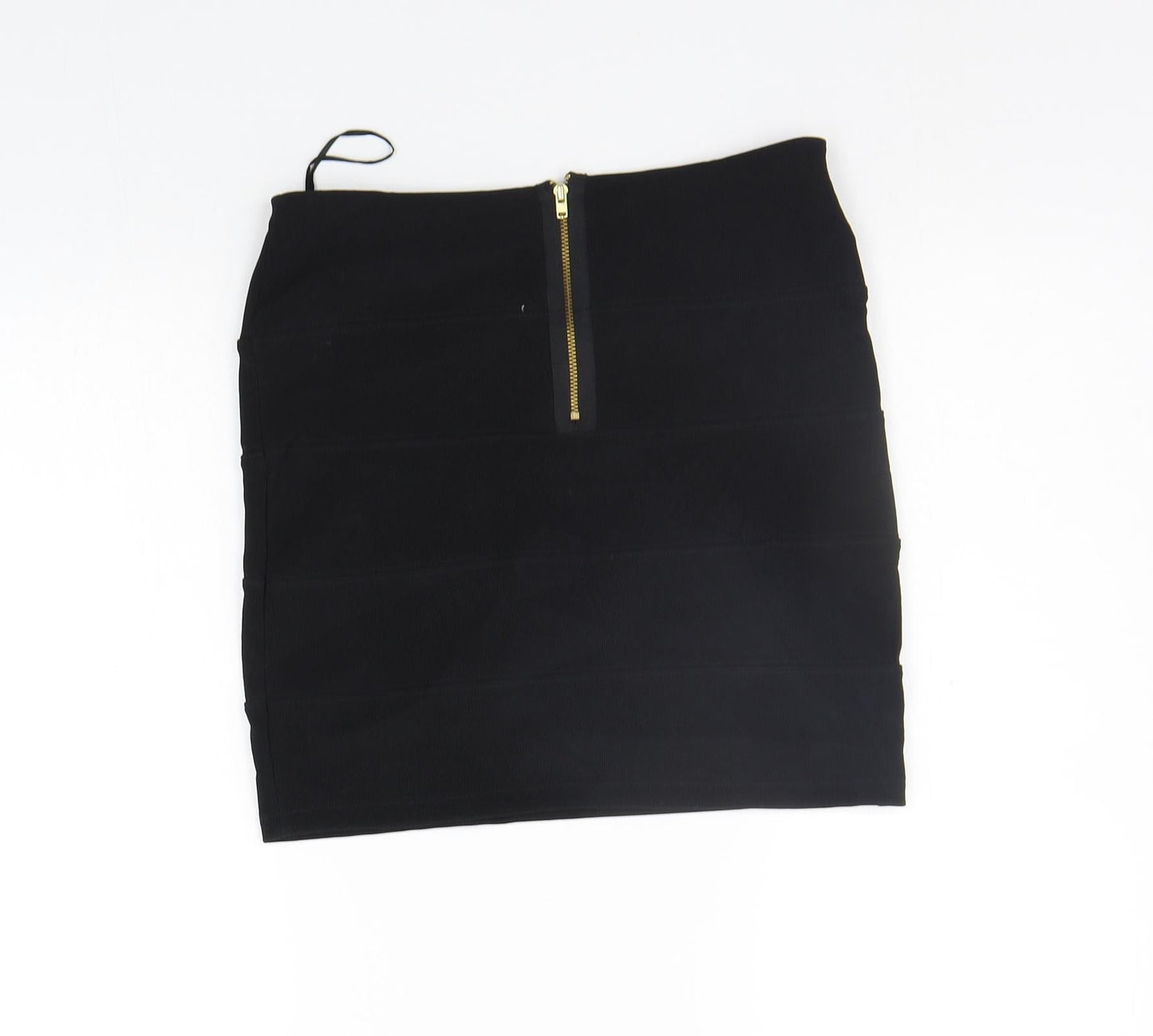 Topshop Womens Black   A-Line Skirt Size 10