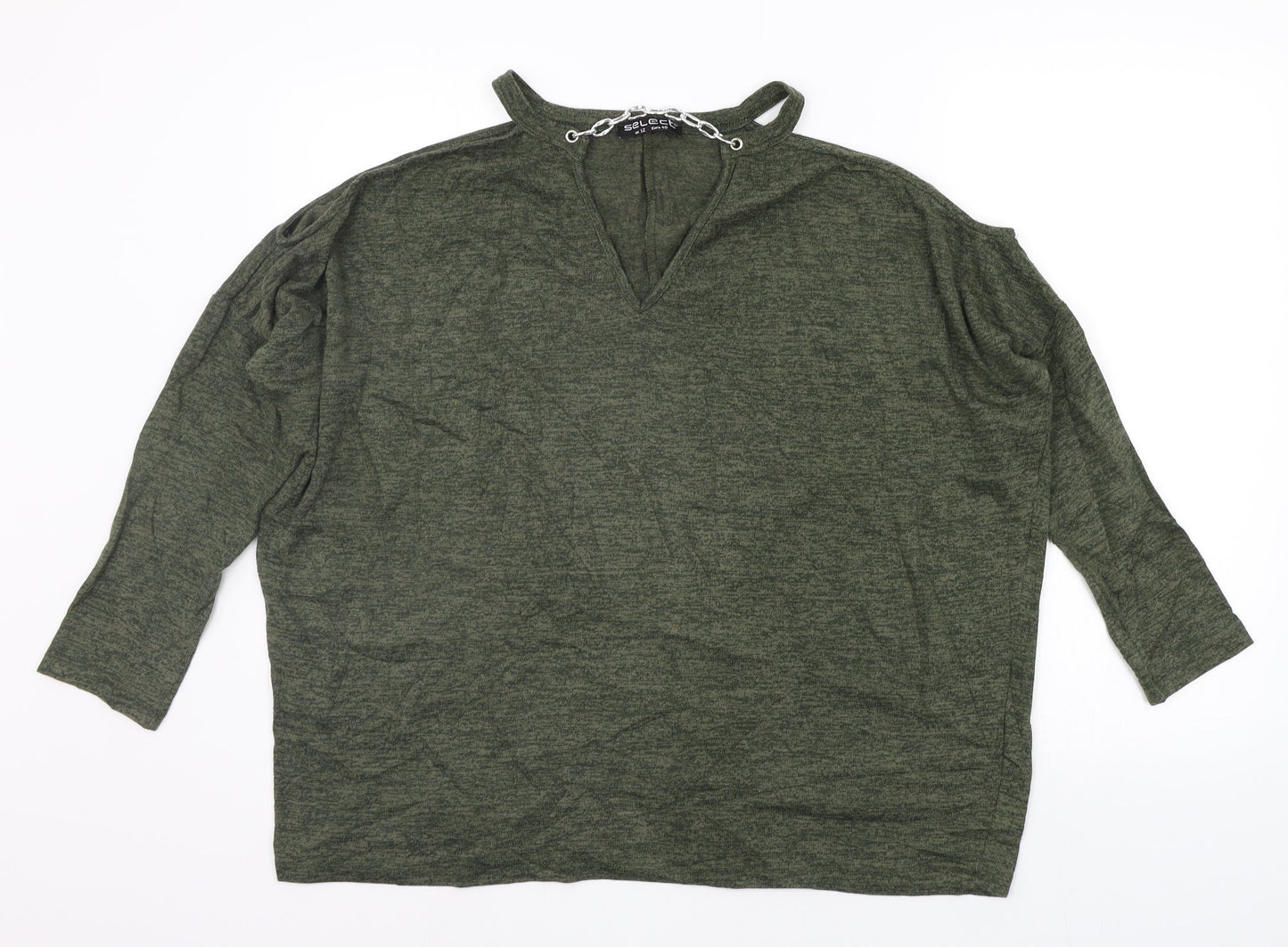 Select Womens Green   Pullover Jumper Size 12