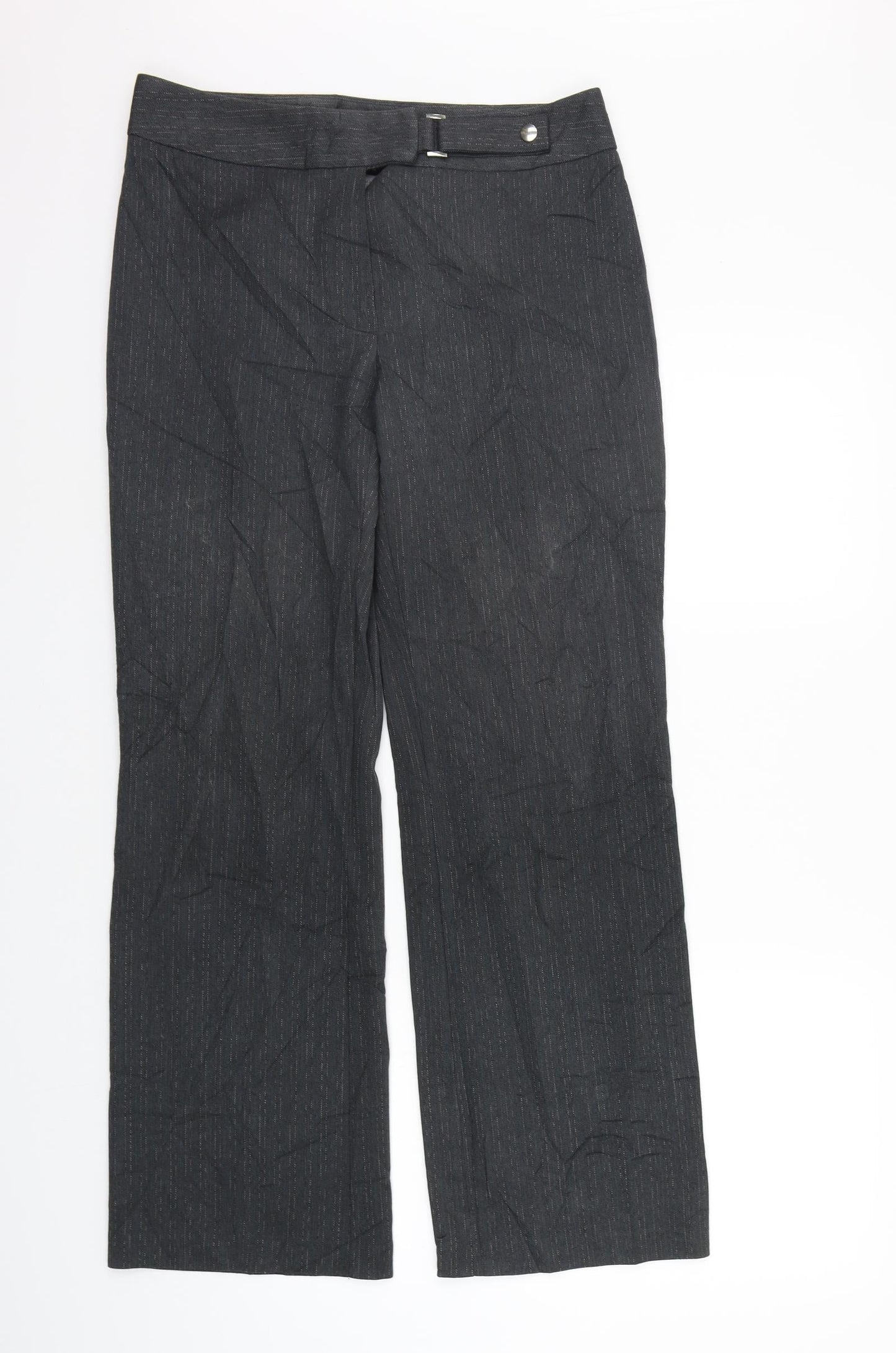 Marks and Spencer Womens Grey   Trousers  Size 12 L29 in