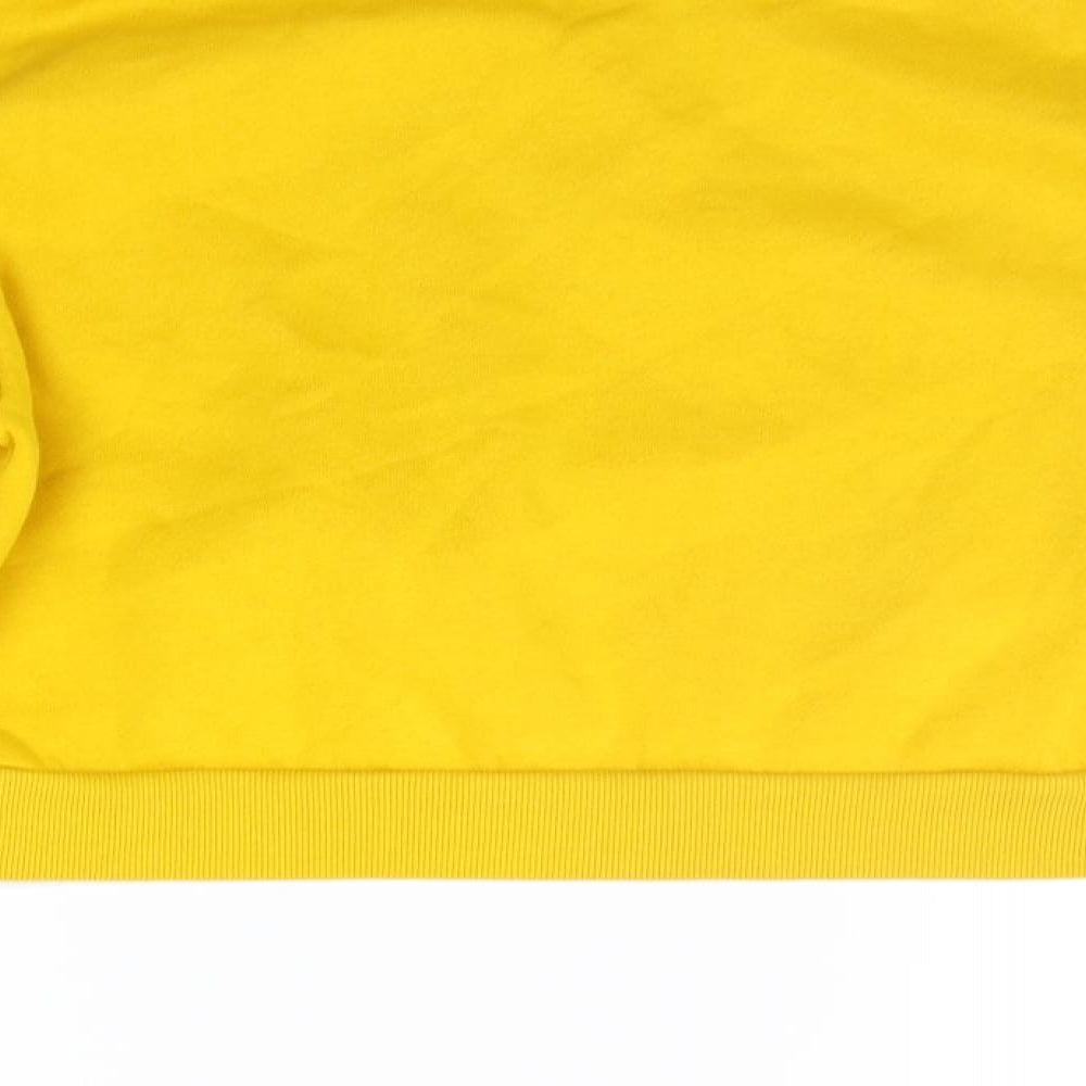 Divided Womens Yellow   Pullover Jumper Size M