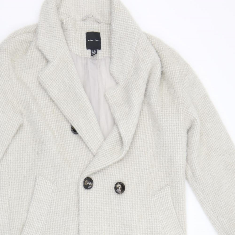 New Look Womens Grey   Jacket Coat Size 12