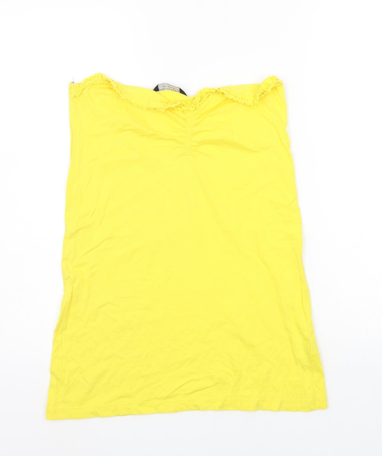 Dorothy Perkins Womens Yellow   Basic T-Shirt Size 10