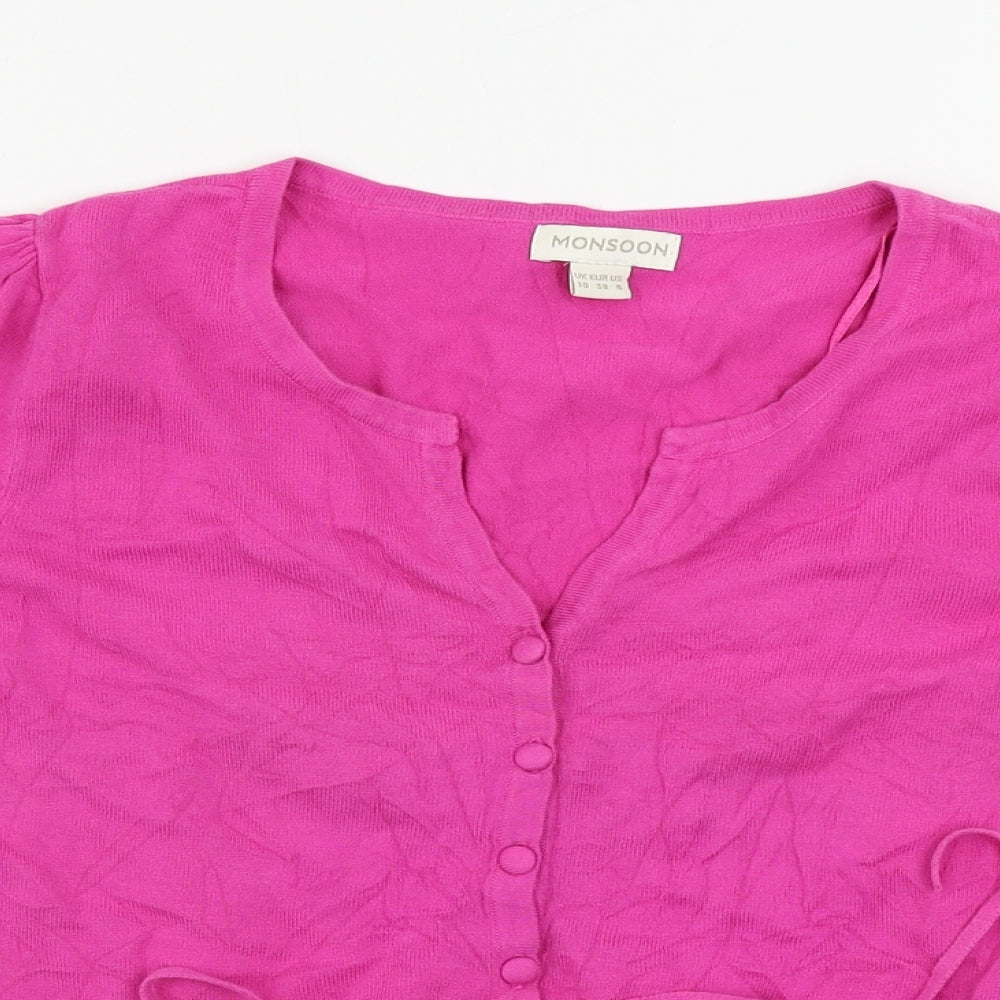 Monsoon  Womens Pink   Cardigan Jumper Size 10