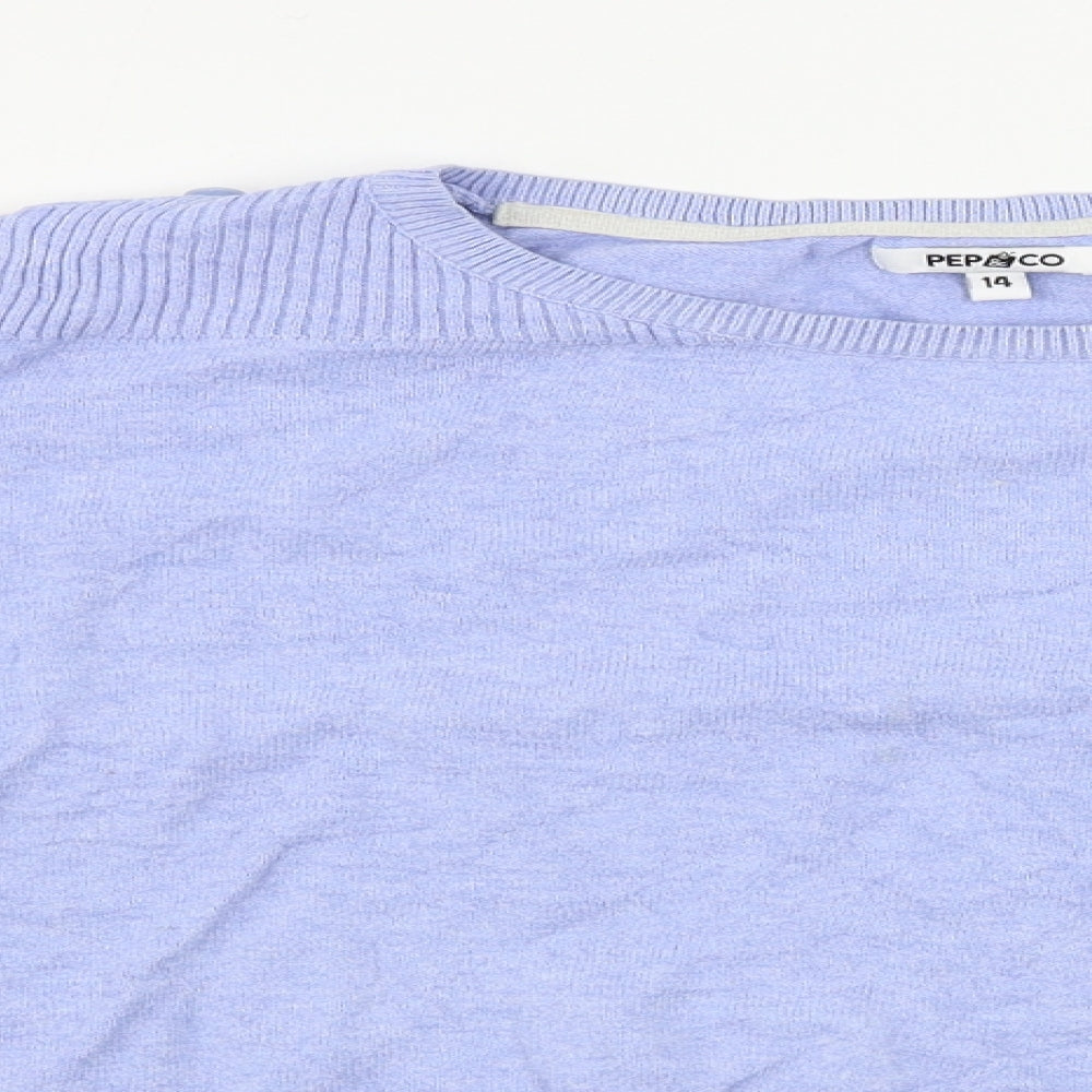 Pep&co     Womens Blue   Pullover Jumper Size 14