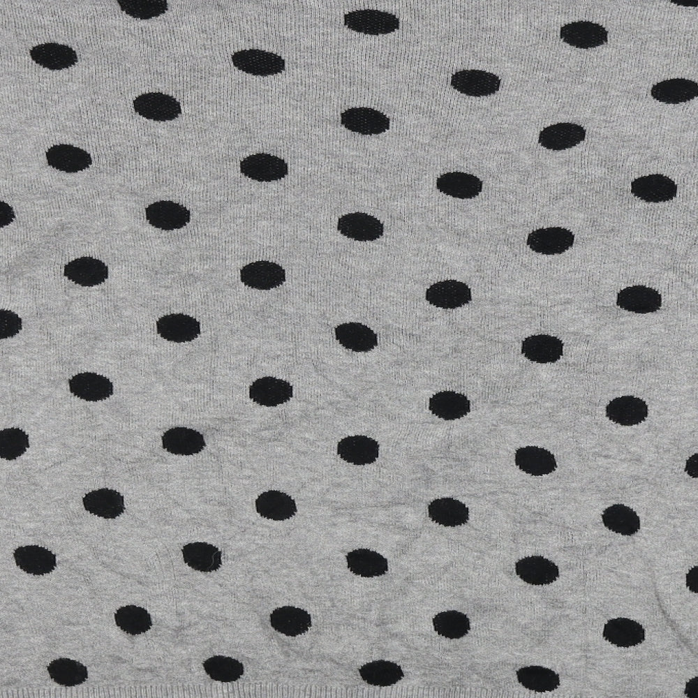 VERO MODA Womens Grey Polka Dot  Pullover Jumper Size XL