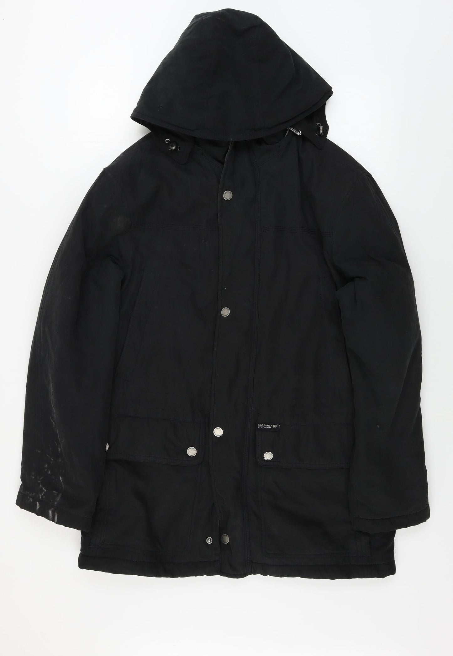Synergy  Womens Black   Jacket Coat Size 10