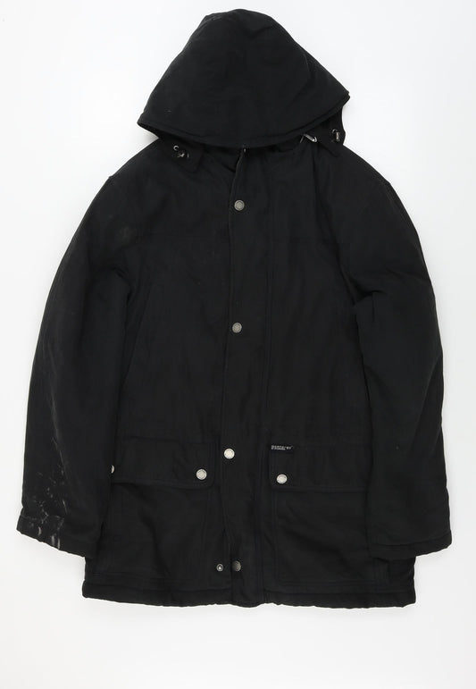 Synergy  Womens Black   Jacket Coat Size 10
