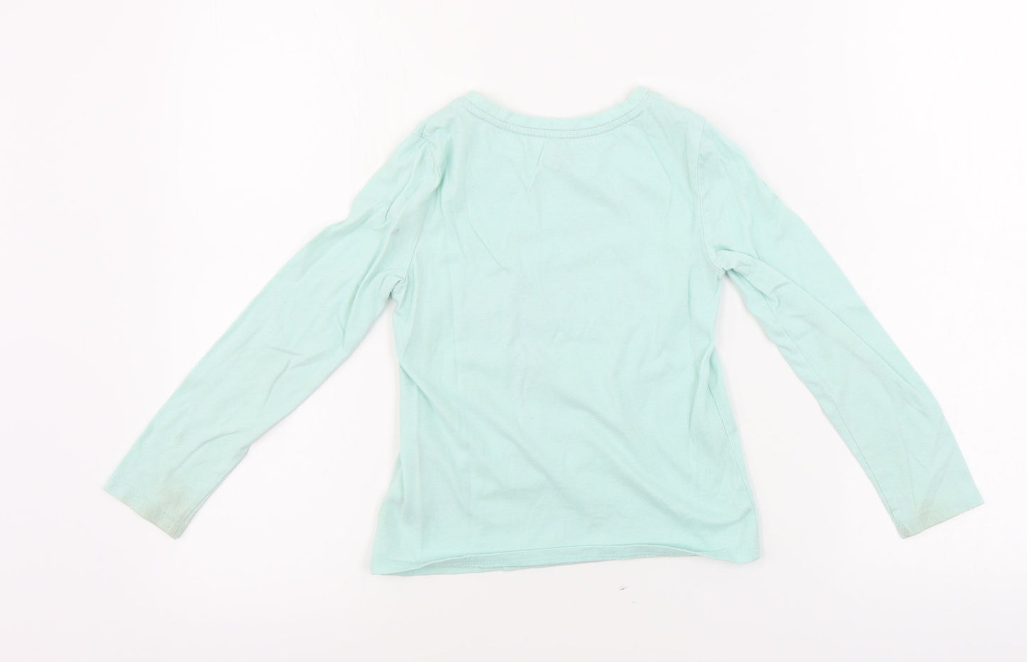 Gap  Girls Green   Basic T-Shirt Size 6-7 Years