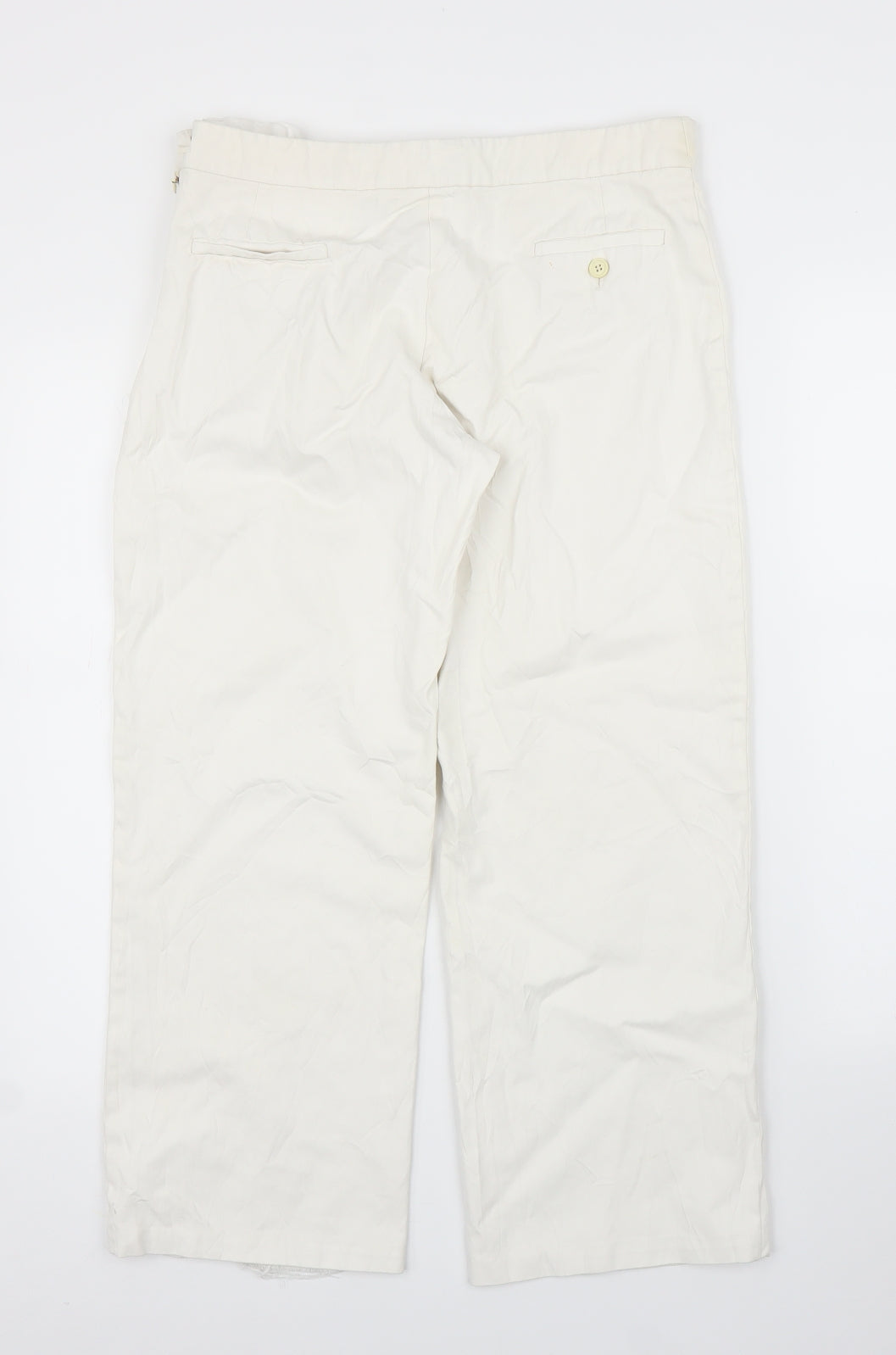 Preworn Womens White   Capri Trousers Size M L24 in