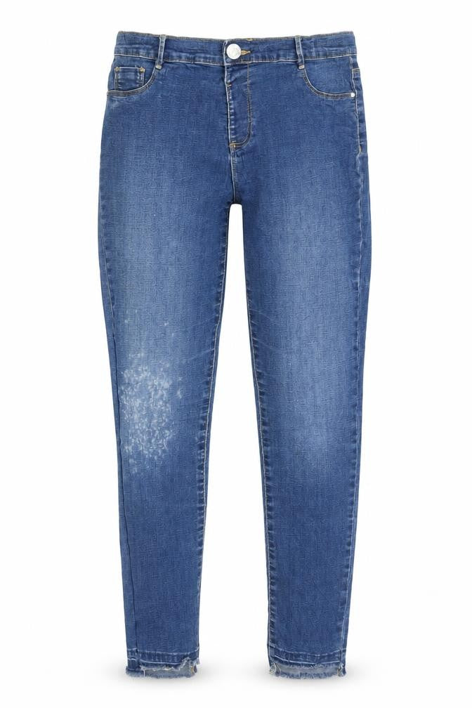 River Island Girls Blue  Ramie Skinny Jeans Size 12 Years