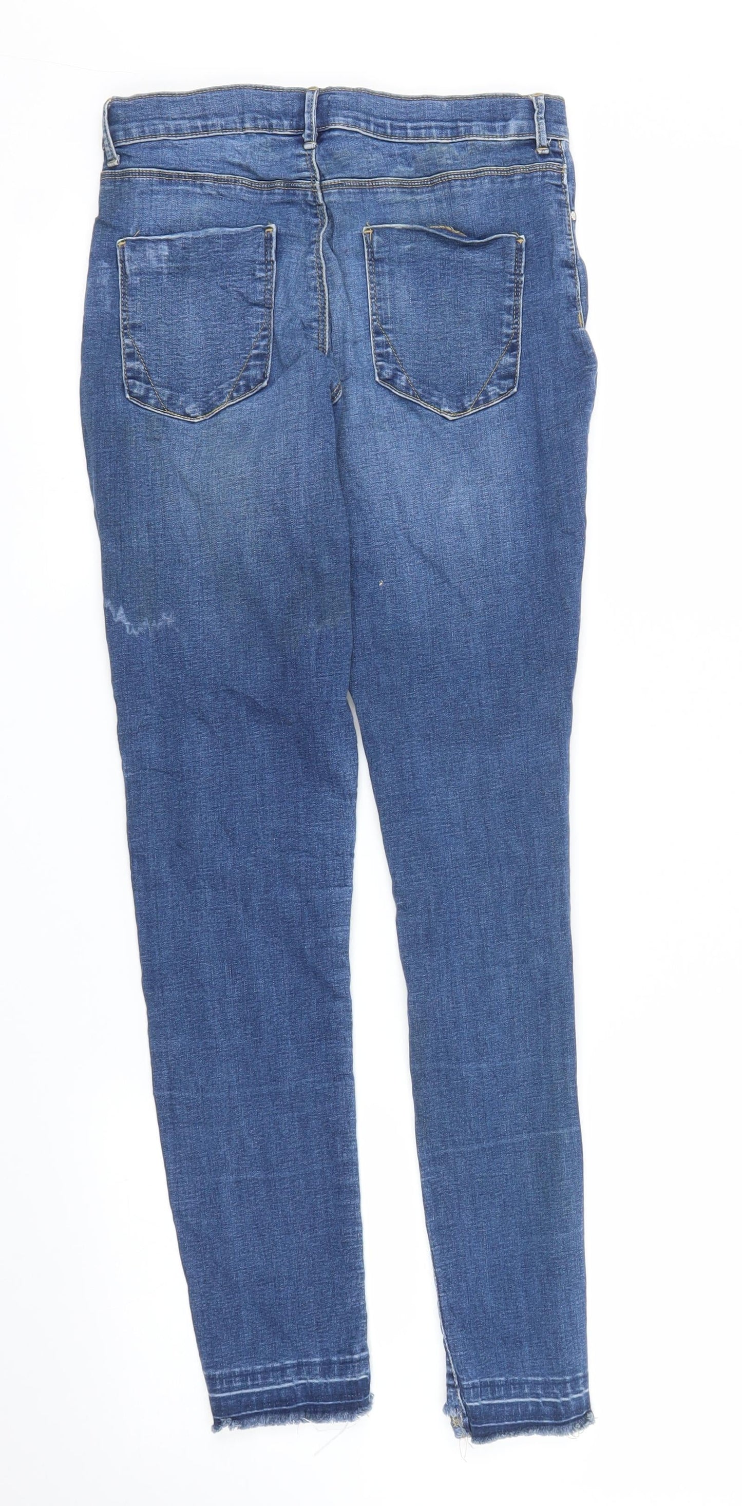 River Island Girls Blue  Ramie Skinny Jeans Size 12 Years