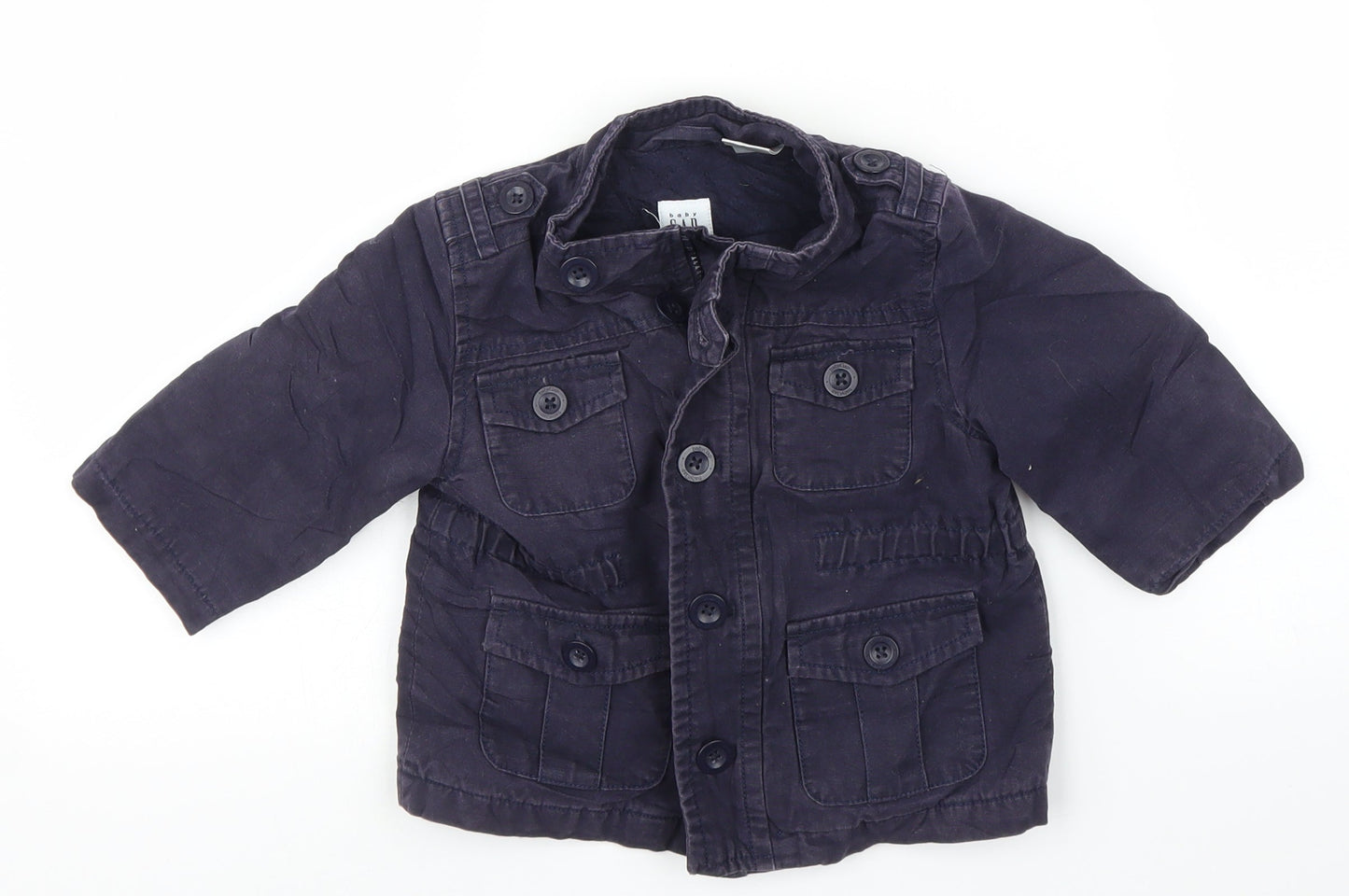 Gap Boys Blue   Military Jacket Coat Size 12-18 Months