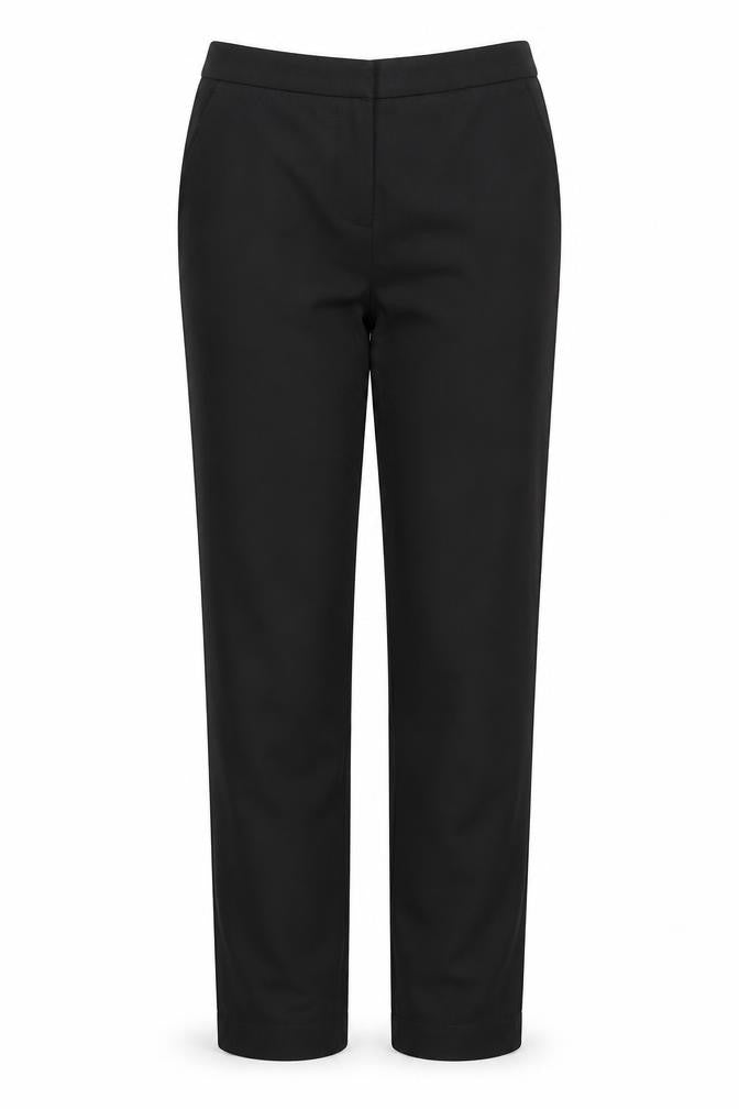 Front view of Papaya women’s black trousers, size UK 10, 26-inch leg