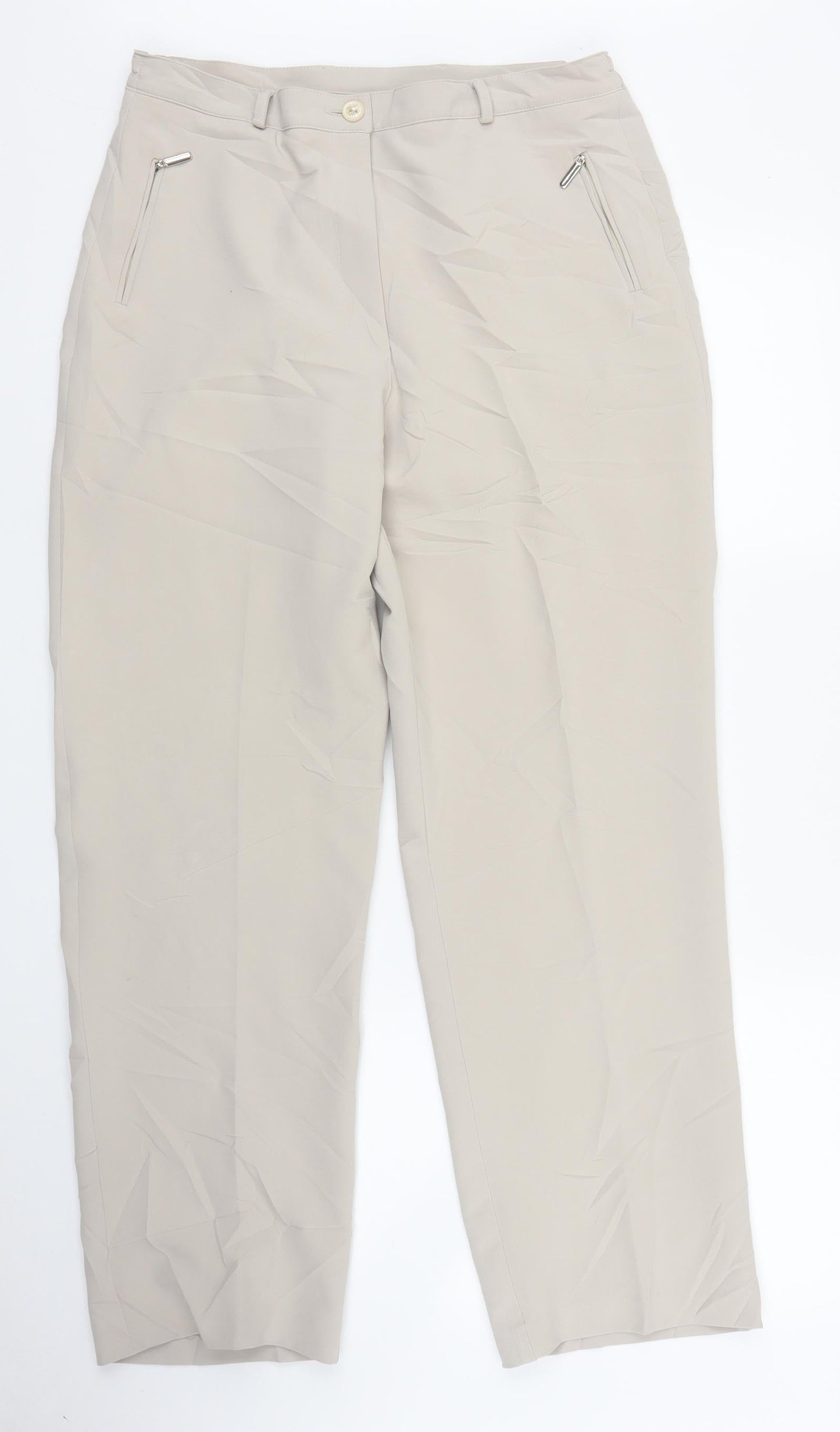 Libra Womens Beige   Trousers  Size 14 L28 in
