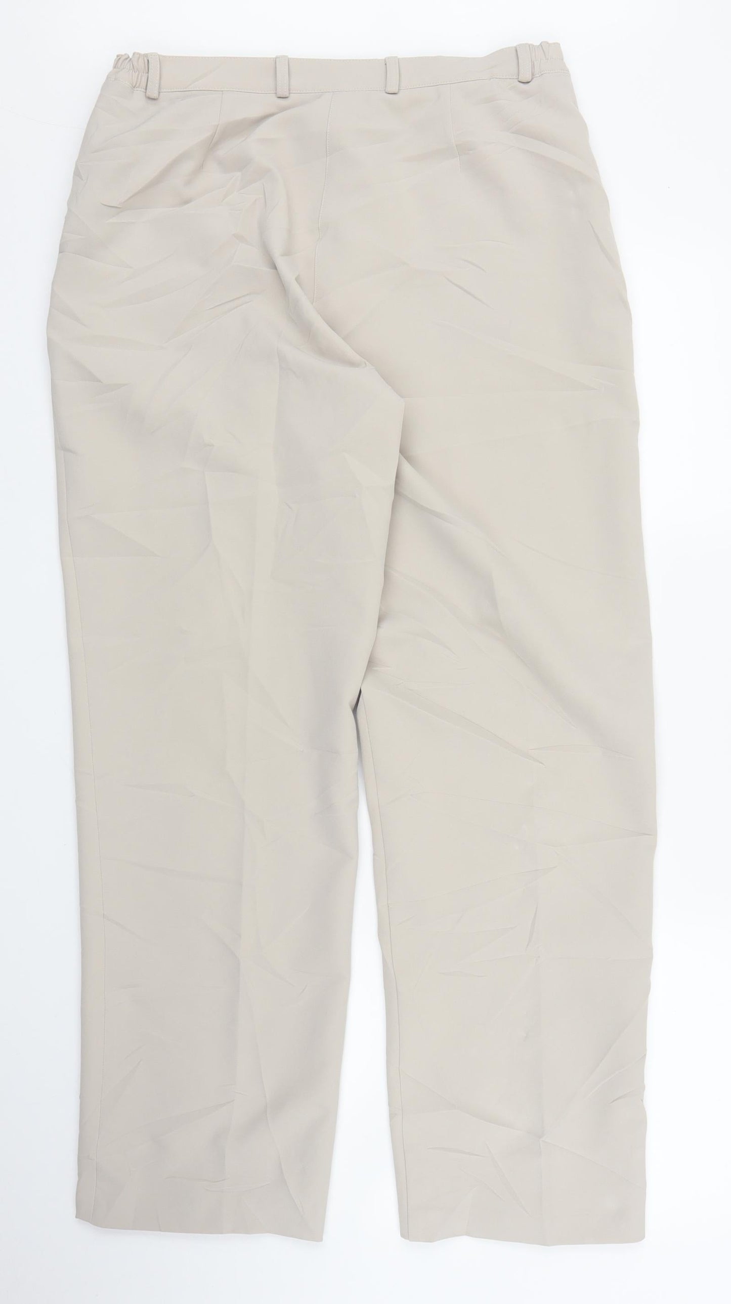 Libra Womens Beige   Trousers  Size 14 L28 in