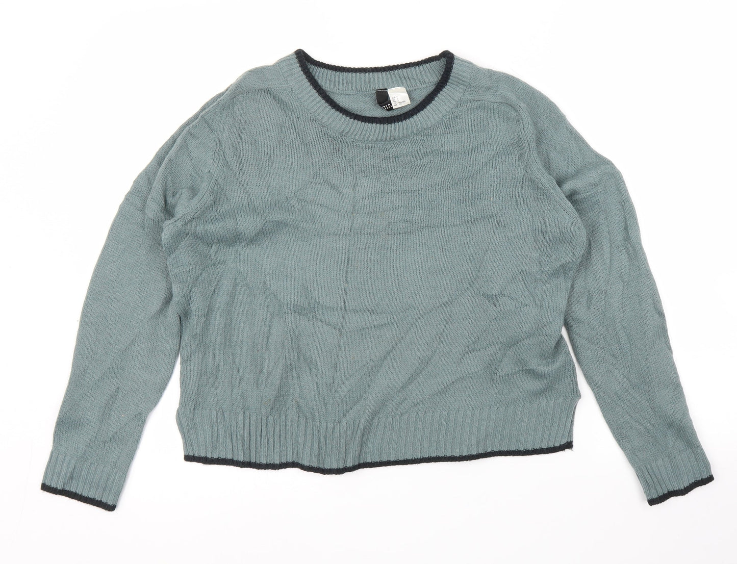 H&M Womens Green   Pullover Jumper Size S