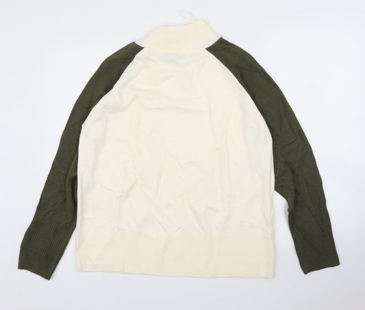 M&S Mens White   Pullover Jumper Size M