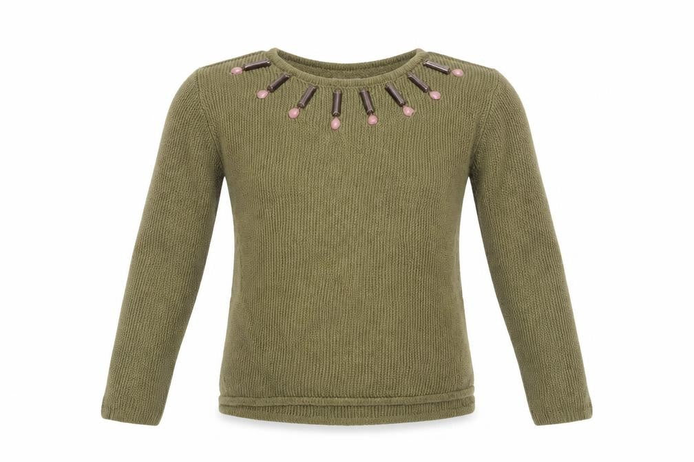 Zara Girls Green   Pullover Jumper Size 9-10 Years