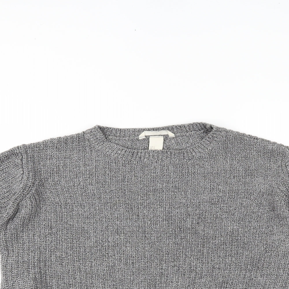 H&M Womens Grey   Pullover Jumper Size S