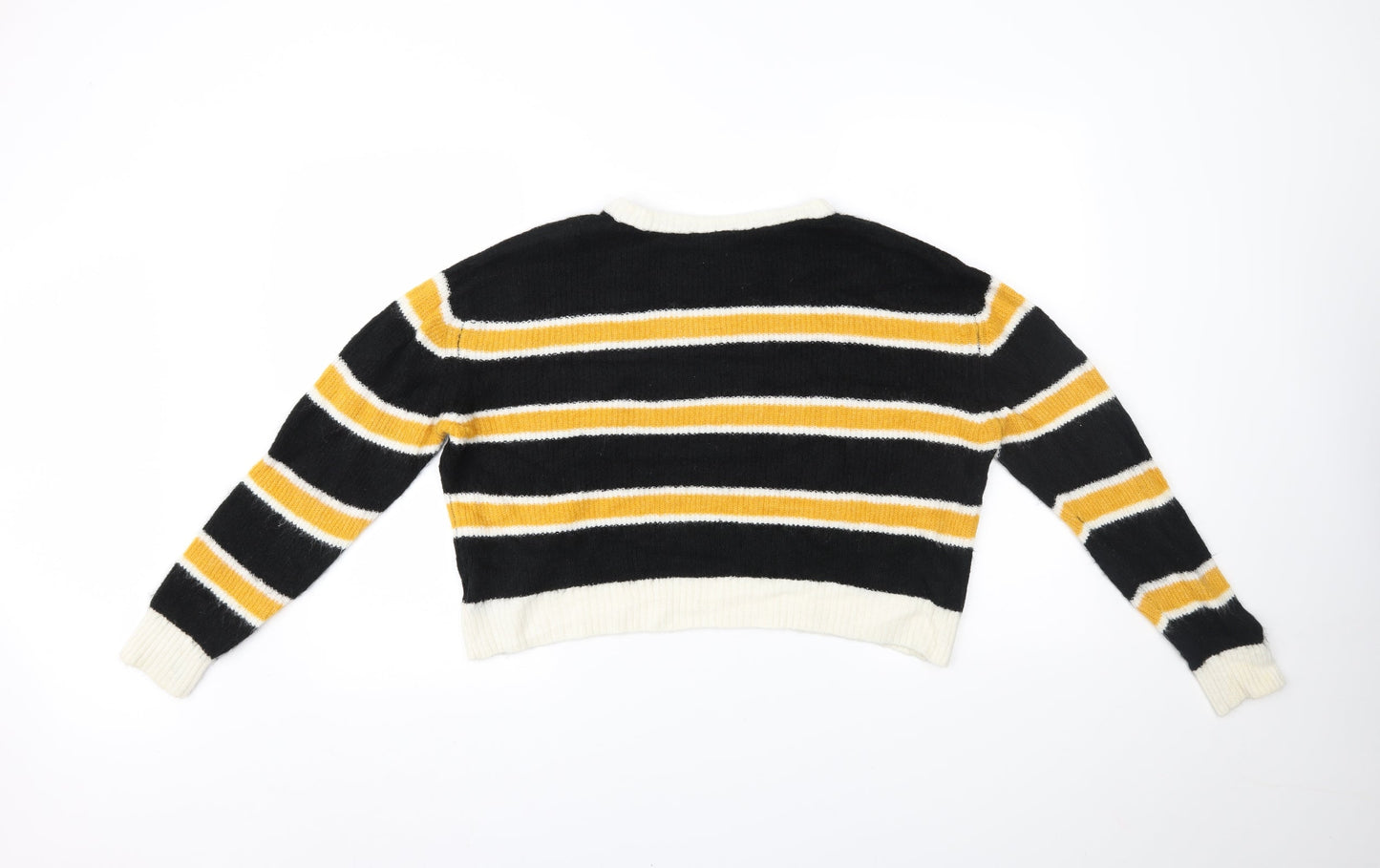 H&M Womens Multicoloured Striped  Pullover Jumper Size M