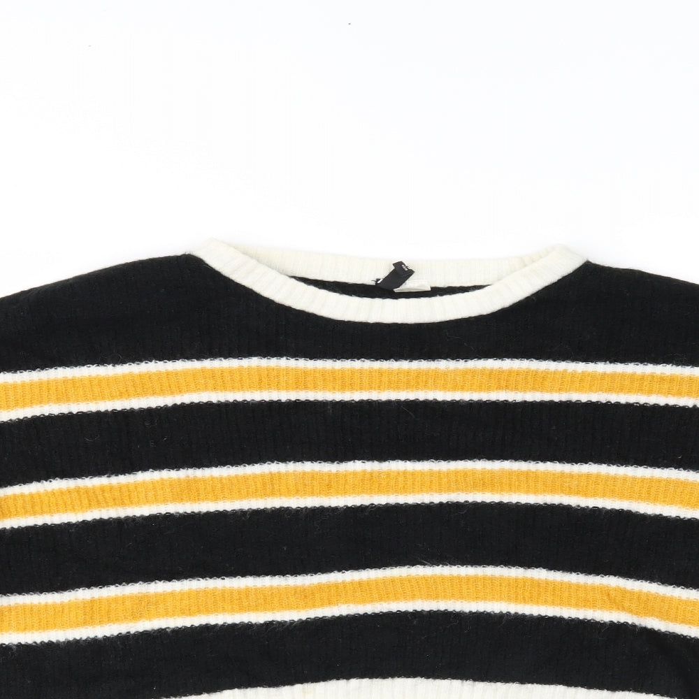 H&M Womens Multicoloured Striped  Pullover Jumper Size M