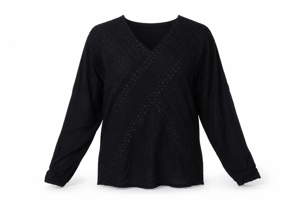 Frank Saul Black   Basic Blouse Size 8