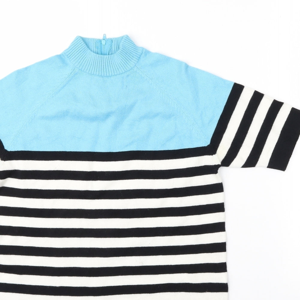 pope england Womens Multicoloured Striped  Basic T-Shirt Size XS