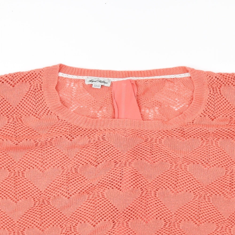 angel ribbons Womens Pink   Full Zip Jumper Size 22