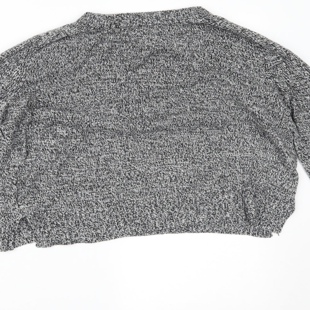 H&M Womens Grey   Pullover Jumper Size M