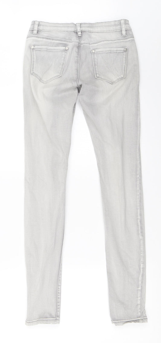 Toxik3 Womens Grey   Skinny Jeans Size 10 L29.5 in