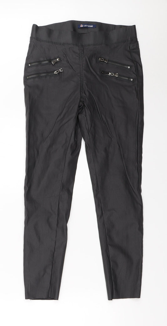 Lemone Womens Grey  Rayon Skinny Jeans Size 38 in L24 in