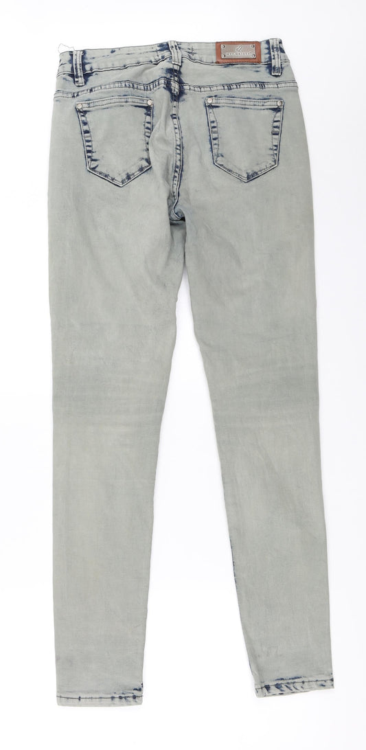 MYCHRISTY Womens Grey  Denim Skinny Jeans Size 40 L30 in