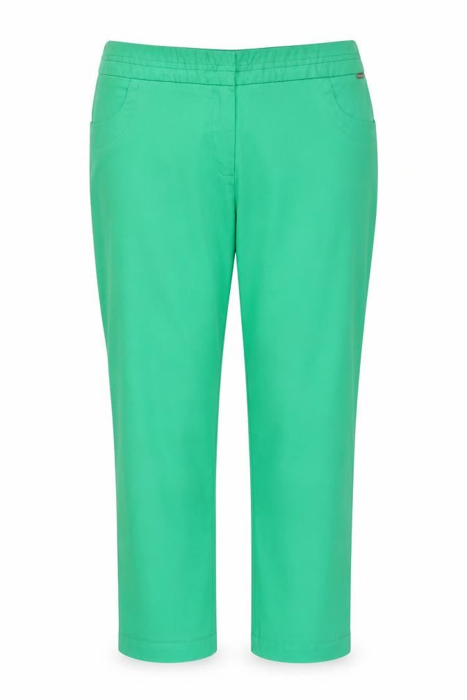 Solar Womens Green   Capri Trousers Size 42 L27.5 in