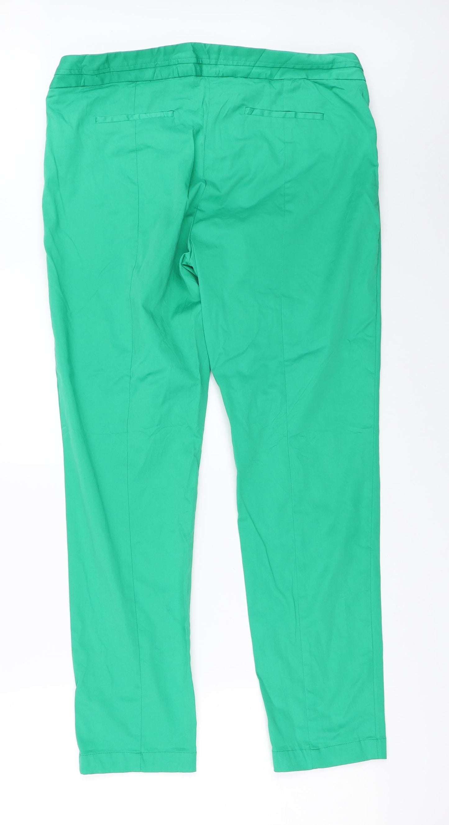 Solar Womens Green   Capri Trousers Size 42 L27.5 in