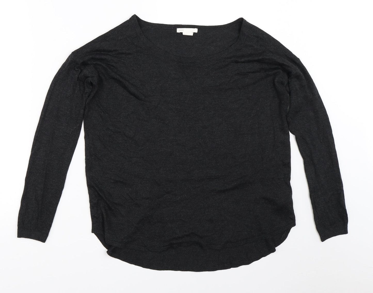 H&M Womens Grey   Pullover Jumper Size S
