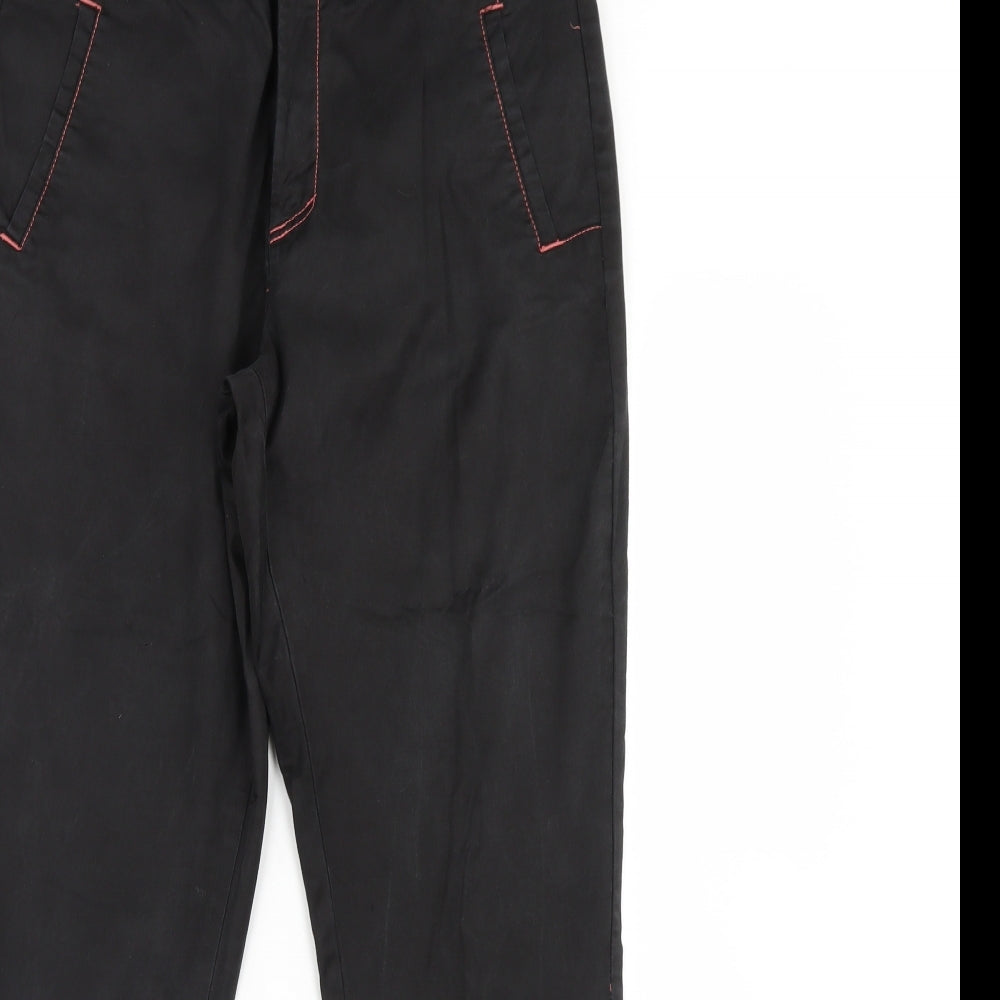 Villa Womens Black   Trousers  Size 10 L29 in